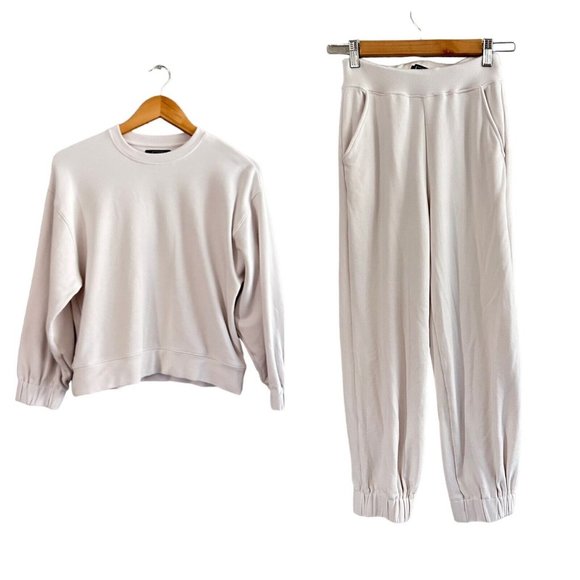 AYR Pants - AYR Women Sweatpants Set Size XS Off White Sweatshirt And Sweatpants Joggers